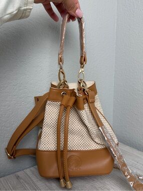 Starbucks Korea/Taiwan woven bucket bag